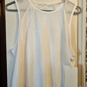 Lululemon NWT White Sculpt Cropped Tank Top